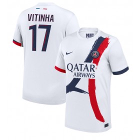 Pánské fotbalový oblečení Paris Saint-Germain Vitinha #17 Venkovní košile 2024-25 Krátkým Rukávem